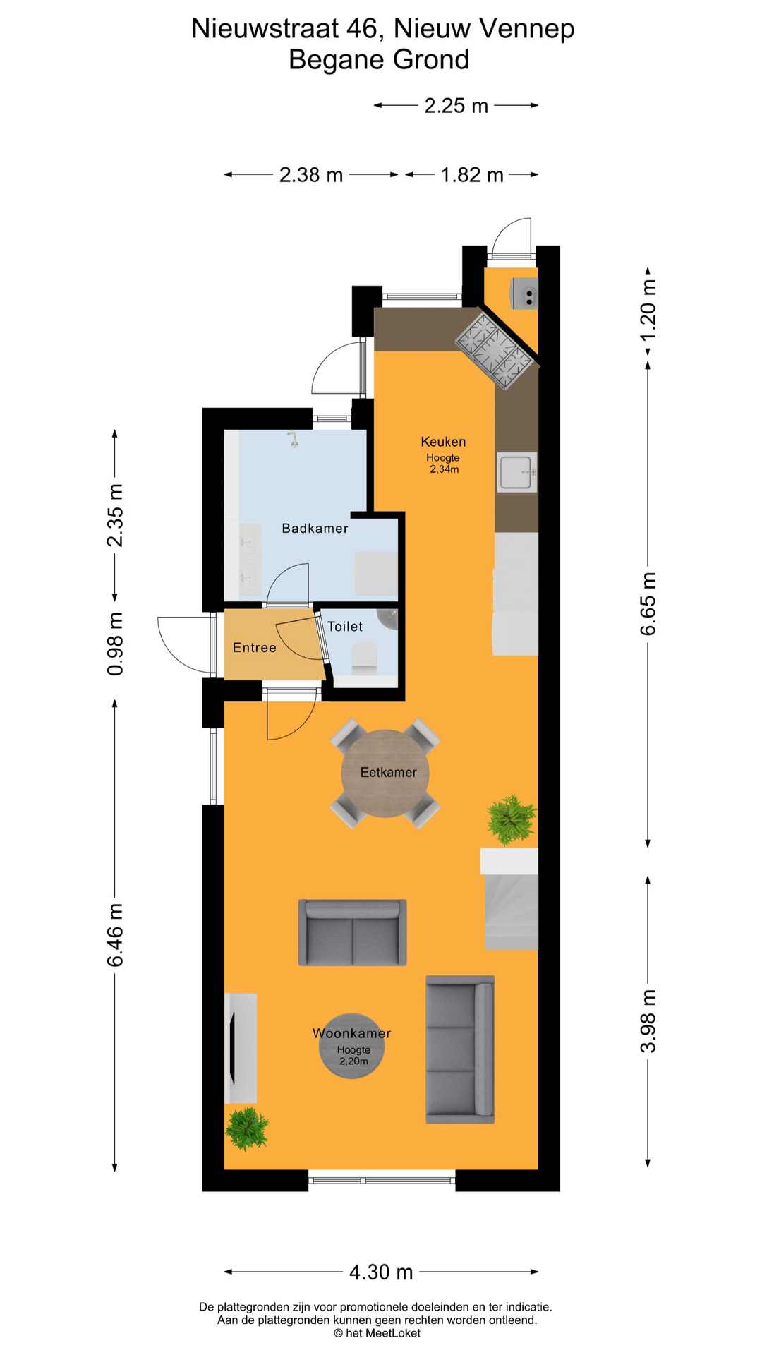Nieuwstraat 46 , 2152 BG Nieuw-vennep map
